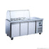 2NDs: FED-X Three Door Salad Prep Fridge with Curve Glass Top - XTHP3100SALGC-NSW2161