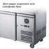 FED-X S/S Three Door Bench Fridge - XUB7C18S3V