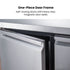 FED-X S/S Two Door Bench Fridge - XUB6C13S2V