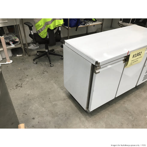 2NDs: FED-X S/S Two Door Bench Fridge - XUB6C13S2V-NSW1882