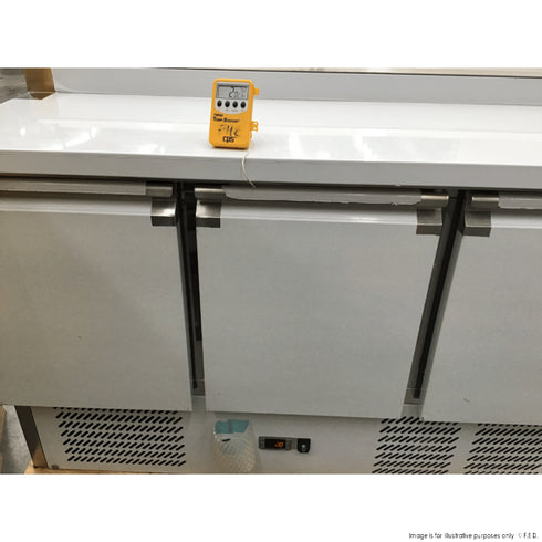 2NDs: FED-X S/S Two Door Bench Fridge - XUB6C13S2V-NSW1882