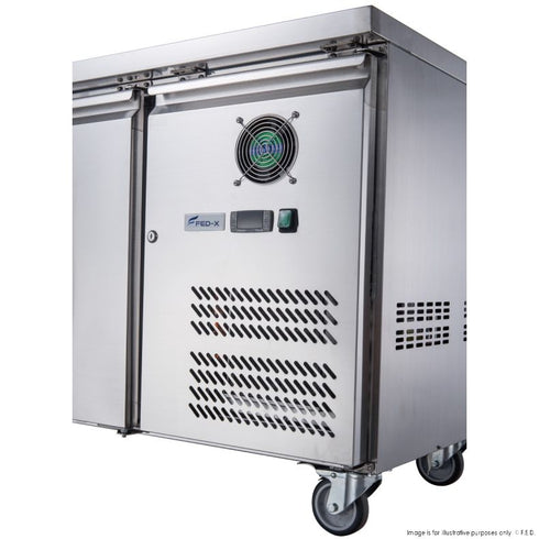 FED-X S/S Three Door Bench Fridge - XUB6C18S3V