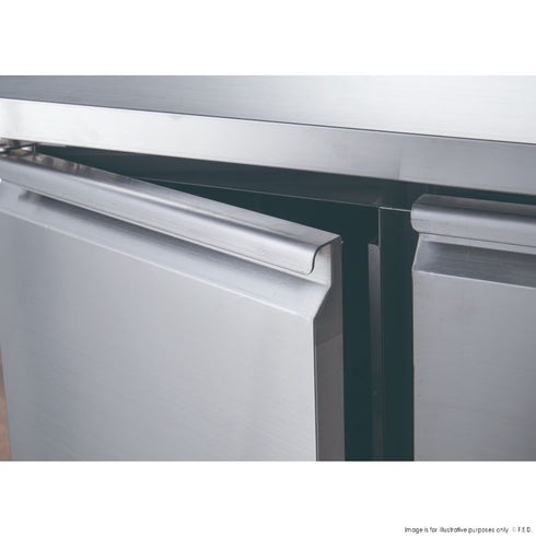 FED-X S/S Three Door Bench Fridge - XUB6C18S3V