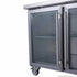 FED-X Two Glass Door Bench Fridge - XUB7C13G2V