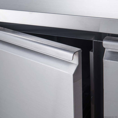 FED-X S/S Four-Door Bench Fridge - XUB7C22S4V