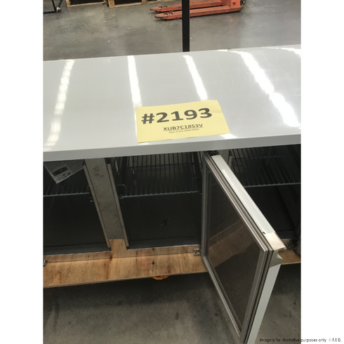 2NDs: FED-X S/S Three Door Bench Fridge - XUB7C18S3V-NSW2193