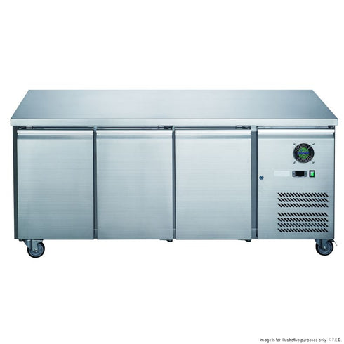 2NDs: FED-X S/S Three Door Bench Fridge - XUB7C18S3V-NSW2174