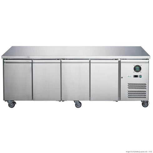 FED-X S/S Four-Door Bench Fridge - XUB7C22S4V