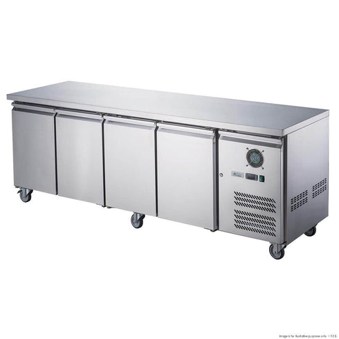 FED-X S/S Four-Door Bench Fridge - XUB7C22S4V