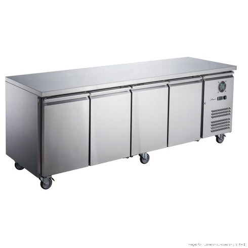 2NDs: FED-X S/S Four Door Bench Fridge - XUB7C22S4V-QLD118