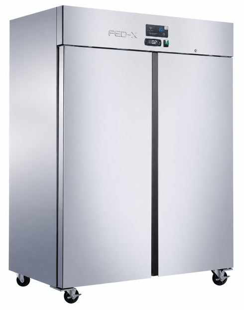 FED-X Press Liner Double Door Upright Fridge with Wi-Fi Controller - XUPC1400