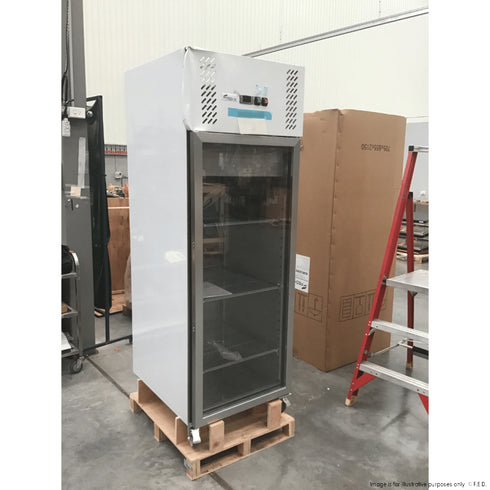 2NDs: FED-X S/S Full Glass Door Upright Fridge - XURC600G1V-NSW1936