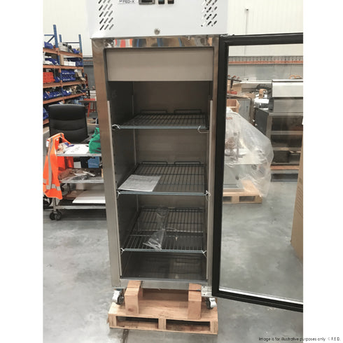 2NDs: FED-X S/S Full Glass Door Upright Fridge - XURC600G1V-NSW1936