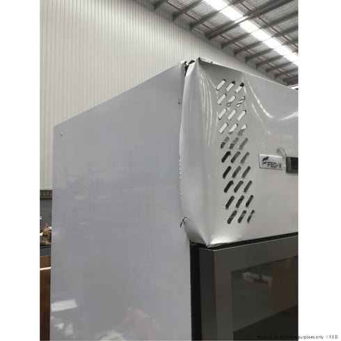 2NDs: FED-X S/S Full Glass Door Upright Fridge - XURC600G1V-NSW1936