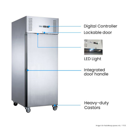 FED-X S/S Single Door Upright Freezer - XURF600SFV
