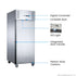 FED-X S/S Single Door Upright Freezer - XURF600SFV