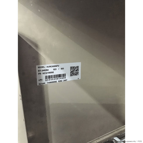 2NDs: FED-X S/S Single Door Upright Fridge - XURC650SFV-QLD342