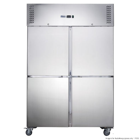 FED-X S/S Four Door Upright Freezer - XURF1410S2V