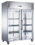 FED-X S/S Two Full Glass Door Upright Fridge - XURC1200G2V