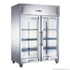 2NDs: FED-X S/S Two Full Glass Door Upright Freezer - XURF1410G2V-NSW2162