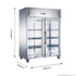 FED-X S/S Two Full Glass Door Upright Freezer - XURF1410G2V