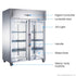 FED-X S/S Two Full Glass Door Upright Freezer - XURF1410G2V