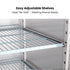 FED-X S/S Two Full Glass Door Upright Freezer - XURF1410G2V