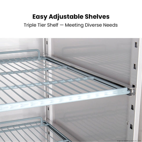 FED-X S/S Two Full Glass Door Upright Fridge - XURC1410G2V