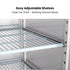 FED-X S/S Two Full Glass Door Upright Fridge - XURC1410G2V
