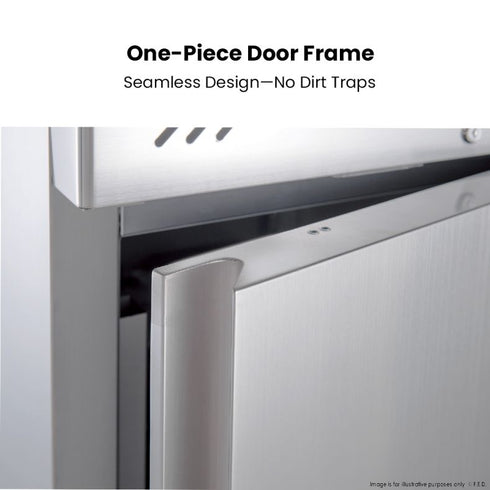 FED-X S/S Four-Door Upright Fridge - XURC1410S2V