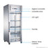FED-X S/S Full Glass Door Upright Fridge - XURC600G1V