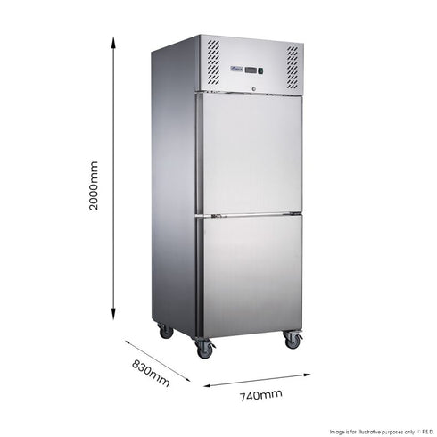 FED-X S/S Two Door Upright Freezer - XURF650S1V