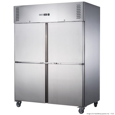 Ex-Showroom: FED-X S/S Four Door Upright Fridge - XURC1410S2V-NSW1282