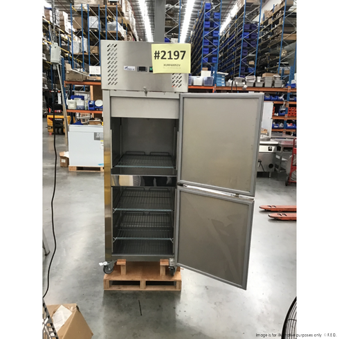 2NDs: FED-X S/S Two half Door Upright Freezer - XURF600S1V-NSW2197