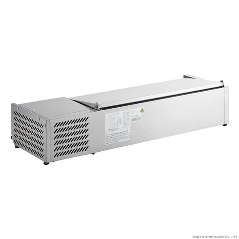 FED-X Salad Bench with Stainless Steel Lid - XVRX1200/380S