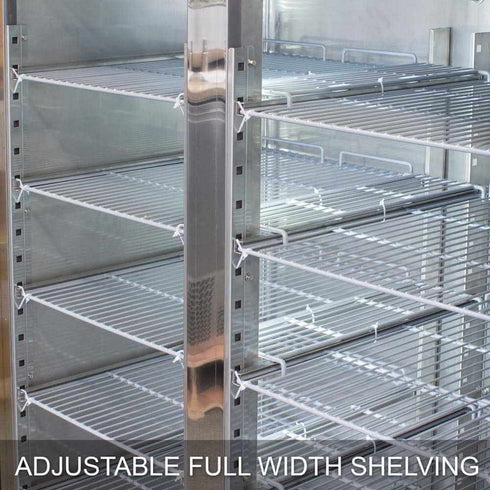 AG 1300 Litre Upright Double Door Stainless Steel Door Fridge - GNX1400TN