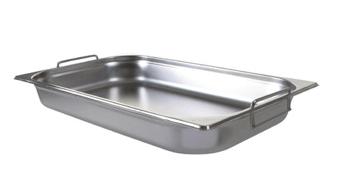 Vogue Stainless Steel 1/1 Gastronorm Pan with Handles 65mm - CB178-A