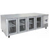 Atosa Stainless Steel 4 Glass Doors Bench Fridge - EPF3741