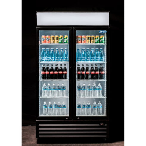 Atosa Double Glass Door Mounted Refrigerator - P1000WB-A
