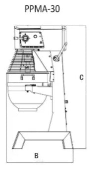 Preppal Commercial Planetary Mixer 30L - PPMA-30
