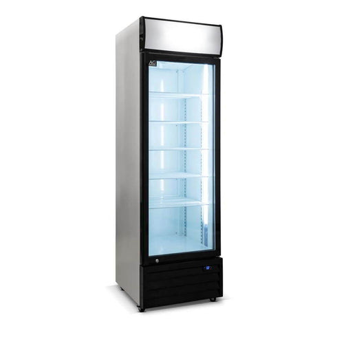 AG 420 Litre Single Door Upright Display Fridge - Glass Door - CU420TNG