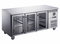 FED-X Three Glass Door Bench Fridge - XUB7C18G3V
