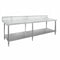 FED Stainless Steel Workbench with Splashback - WBB7-2400/A