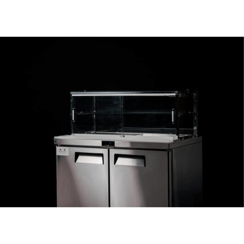 Atosa 2 Door Sandwich Bar With Glass Canopy MSF8302G