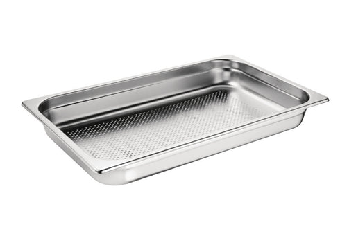 Vogue Stainless Steel Perforated 1/1 Gastronorm Trays