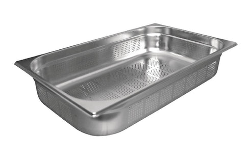 Vogue Stainless Steel Perforated 1/1 Gastronorm Trays
