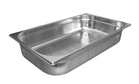 Vogue Stainless Steel Perforated 1/1 Gastronorm Trays