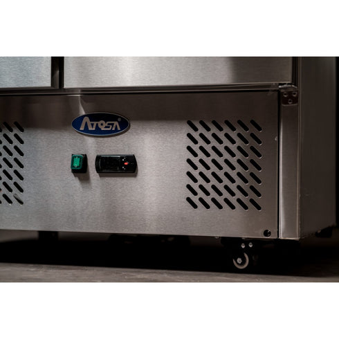 Atosa 2 Door Saladette Prep Refrigerator Open Top 300L - ESL3832