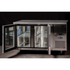 Atosa Stainless Steel 2 Glass Doors Bench Fridge - EPF3721