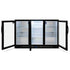 Three Door Bar Fridge - Black Body & Doors - BEER3